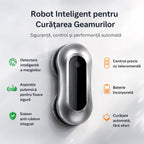 Robot de Spălat Geamuri Profesional, Pulverizare Bidirecțională Automată, Navigare AI, Detectare Margini, Telecomandă, Sistem Anti-Cădere