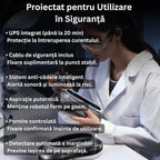 Robot de Spălat Geamuri Profesional, Pulverizare Bidirecțională Automată, Navigare AI, Detectare Margini, Telecomandă, Sistem Anti-Cădere